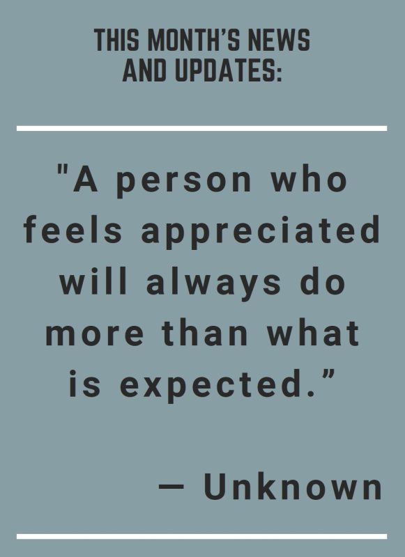 Culture Corner: The Power of Appreciation Culture Corner: The Power of Appreciation